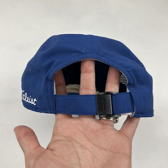 Titleist Womens Pink Ribbon Adjustable Navy Mesh Hat Cap Breast Cancer Awareness - Picture 5 of 10